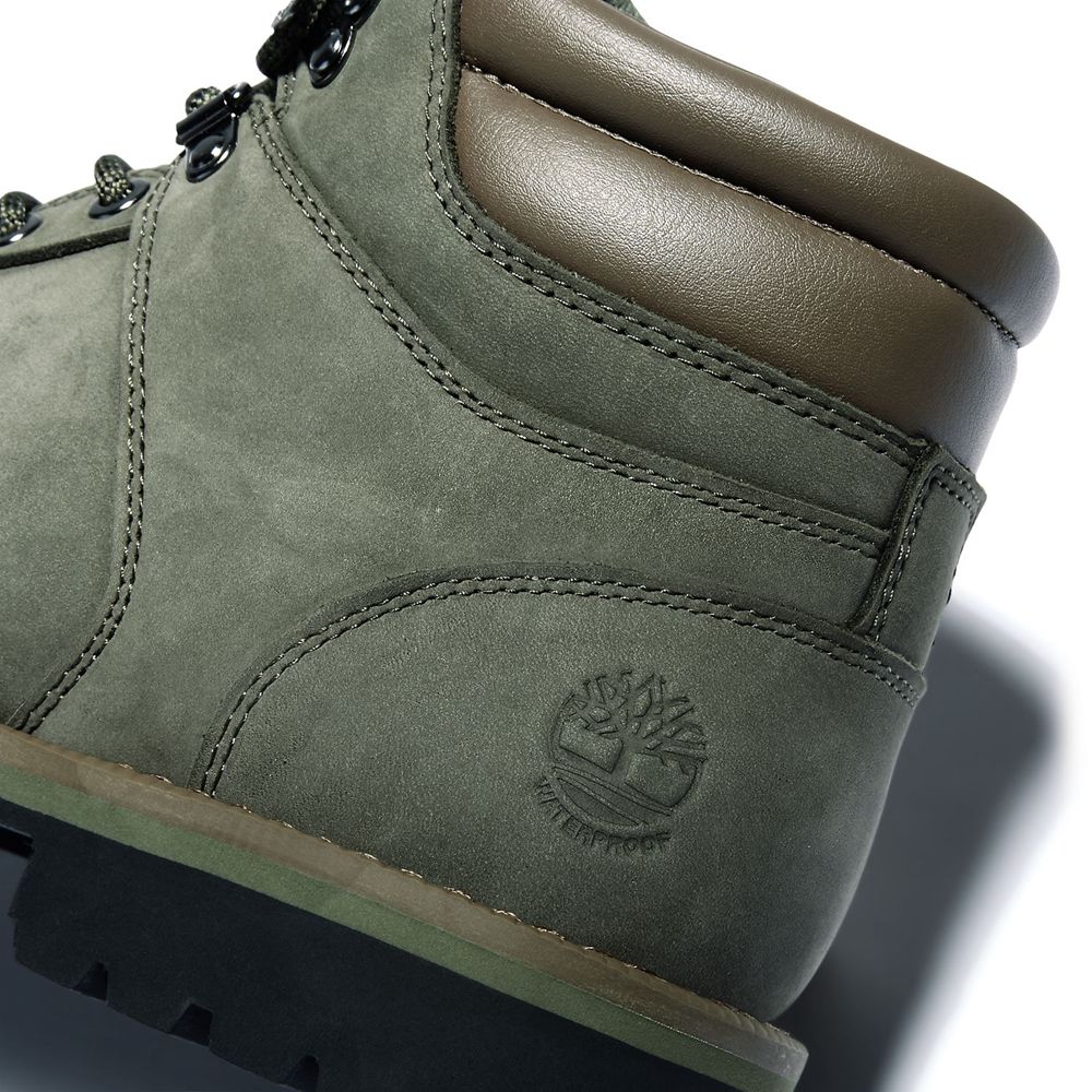 Timberland Παπούτσια Πεζοπορίας Ανδρικα Βαθυ Πρασινο - Redwood Falls Waterproof Mid - Greece 4275960